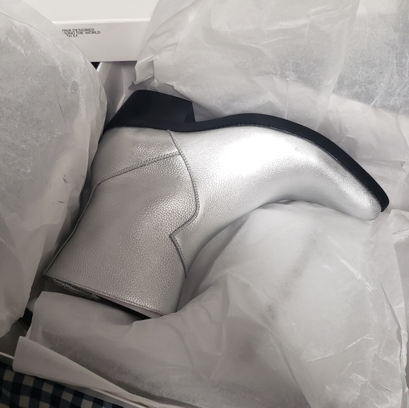 Calvin Klein Silver Boots - Picture 2 of 3